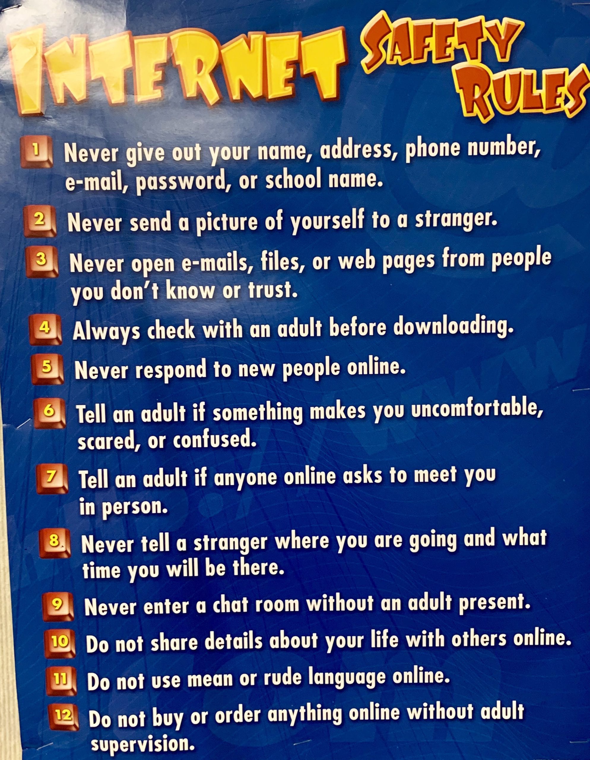 Internet Safety Rules SlugWars